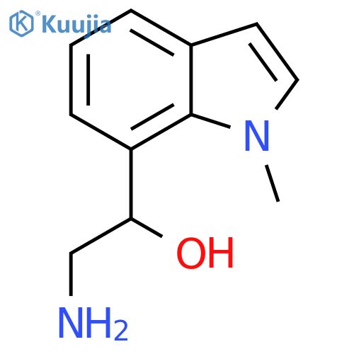 2-amino-1-(1-methyl-1H-indol-7-yl)ethan-1-ol structure