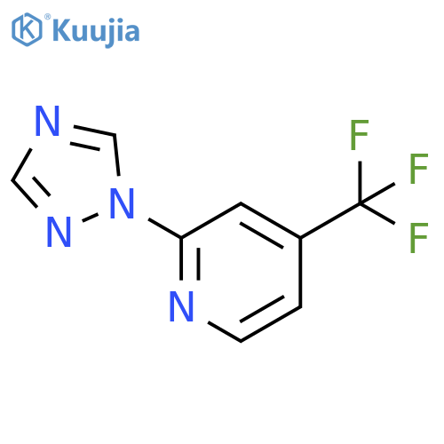2-(1H-1,2,4-triazol-1-yl)-4-(trifluoromethyl)pyridine structure