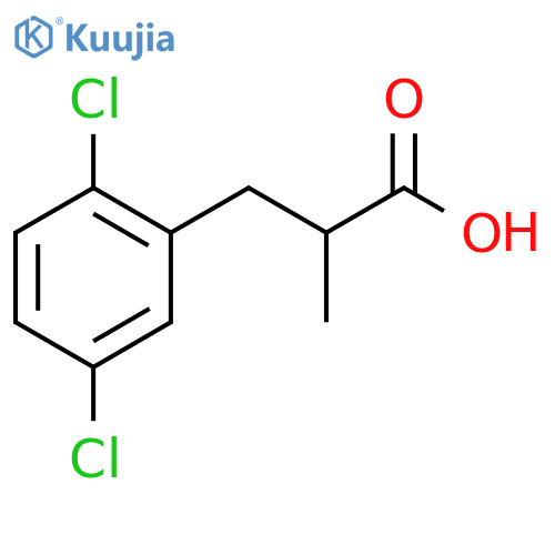 3-(2,5-dichlorophenyl)-2-methylpropanoic acid structure