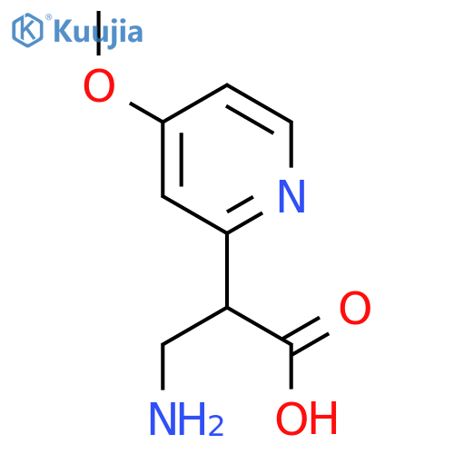 3-amino-2-(4-methoxypyridin-2-yl)propanoic acid structure