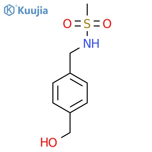 N-{[4-(Hydroxymethyl)phenyl]methyl}methanesulfonamide structure