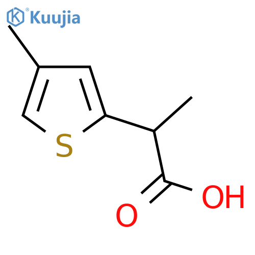 2-(4-methylthiophen-2-yl)propanoic acid structure