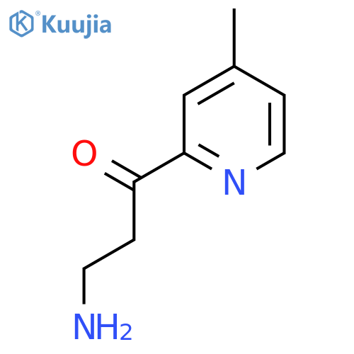3-amino-1-(4-methylpyridin-2-yl)propan-1-one structure