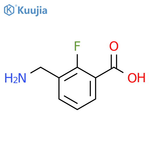 Benzoic acid, 3-(aminomethyl)-2-fluoro- structure