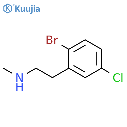 2-(2-bromo-5-chlorophenyl)ethyl(methyl)amine structure