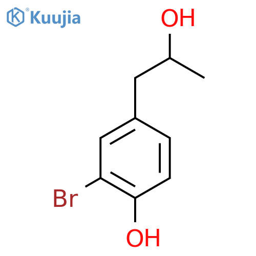 2-bromo-4-(2-hydroxypropyl)phenol structure