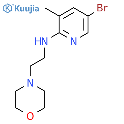 5-Bromo-3-methyl-N-[2-(morpholin-4-yl)ethyl]pyridin-2-amine structure