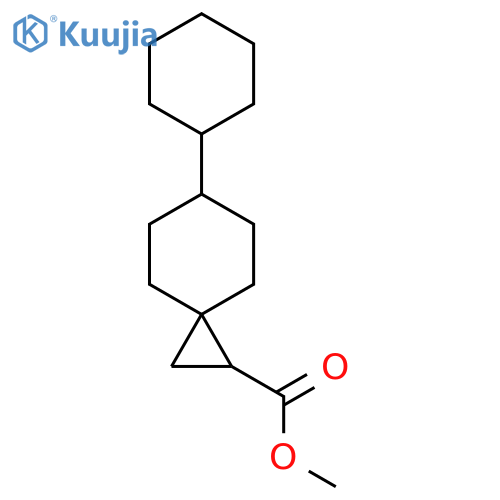 Methyl 6-cyclohexylspiro[2.5]octane-1-carboxylate structure