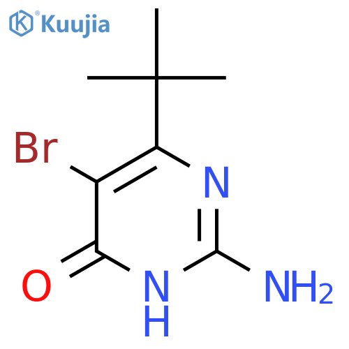2-Amino-5-bromo-6-(tert-butyl)pyrimidin-4(3H)-one structure