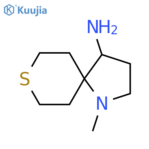 1-Methyl-8-thia-1-azaspiro[4.5]decan-4-amine structure