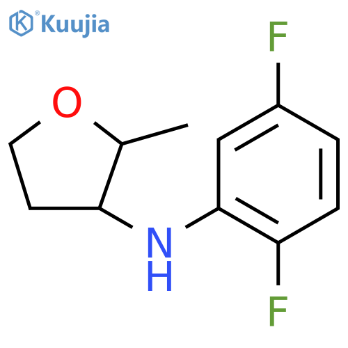 N-(2,5-difluorophenyl)-2-methyloxolan-3-amine structure