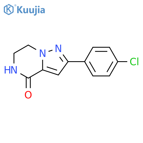 2-(4-Chlorophenyl)-6,7-Dihydropyrazolo1,5-APyrazin-4(5H)-One structure