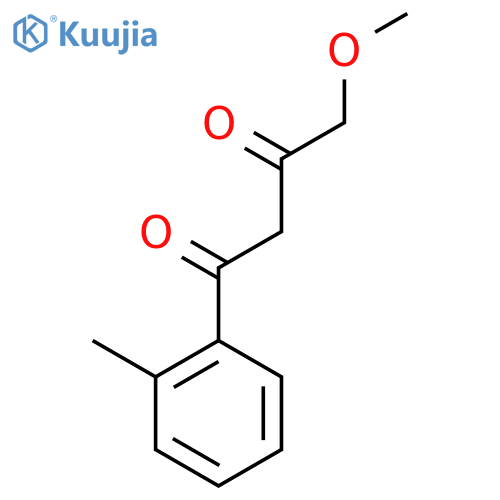 4-methoxy-1-(2-methylphenyl)butane-1,3-dione structure