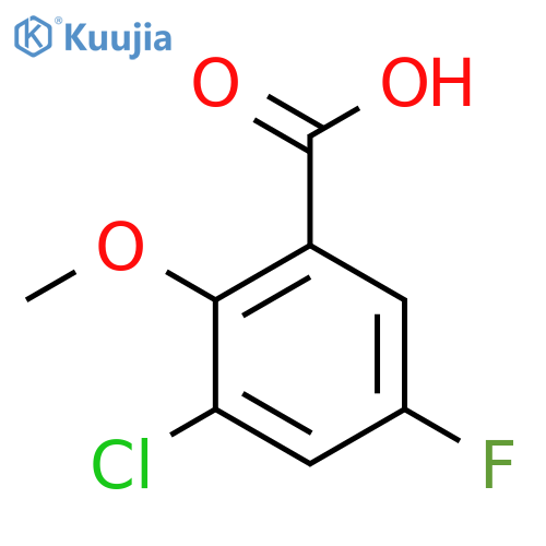 3-Chloro-5-fluoro-2-methoxybenzoic acid structure