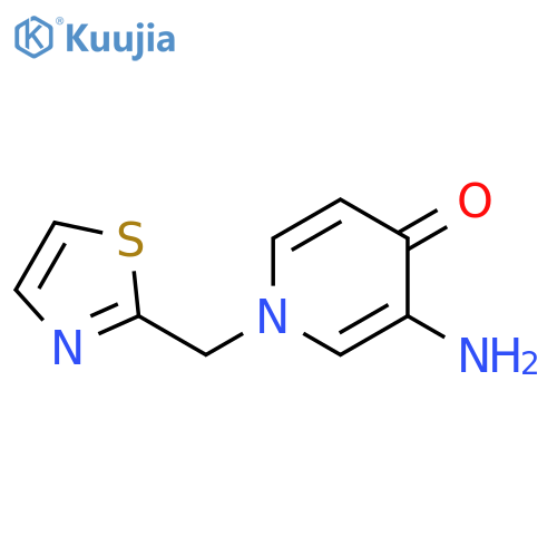 3-amino-1-(1,3-thiazol-2-yl)methyl-1,4-dihydropyridin-4-one structure