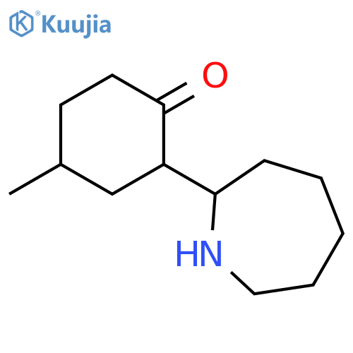 2-(azepan-2-yl)-4-methylcyclohexan-1-one structure