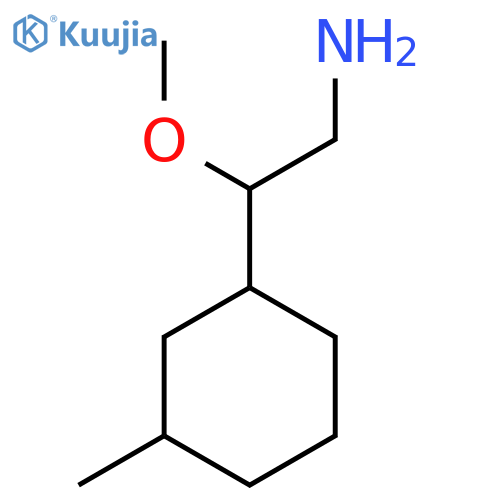 2-Methoxy-2-(3-methylcyclohexyl)ethan-1-amine structure
