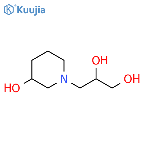 3-(3-Hydroxy-1-piperidinyl)-1,2-propanediol structure