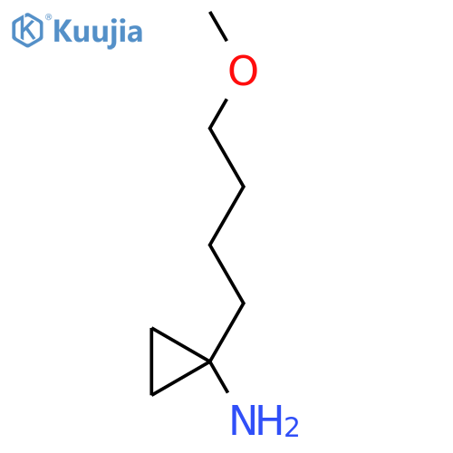 1-(4-methoxybutyl)cyclopropan-1-amine structure