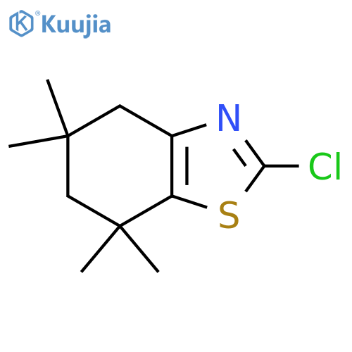 Benzothiazole, 2-chloro-4,5,6,7-tetrahydro-5,5,7,7-tetramethyl-  structure