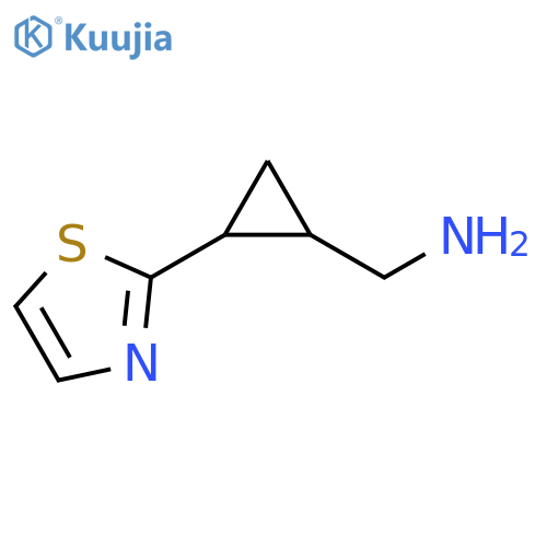 2-(1,3-thiazol-2-yl)cyclopropylmethanamine structure