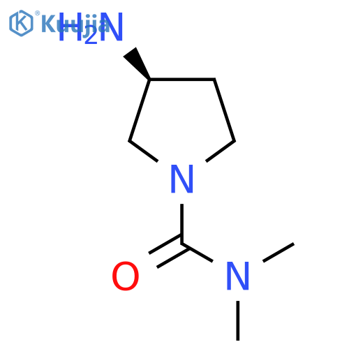 (3S)-3-amino-N,N-dimethylpyrrolidine-1-carboxamide structure
