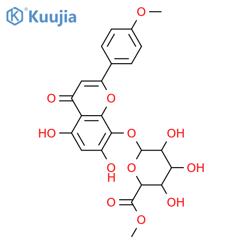 5,7,8-Trihydroxy-4'-methoxyflavone; 8-O-β-D-Glucuronopyranoside, Me ester structure