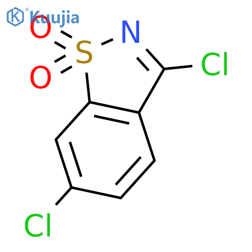 3,6-dichloro-1lambda6,2-benzothiazole-1,1-dione structure