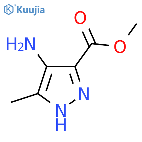 Methyl 4-amino-3-methyl-1H-pyrazole-5-carboxylate structure