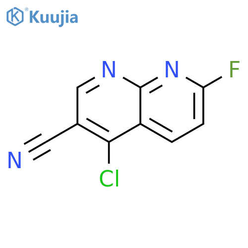 4,7-dichloro-1,8-naphthyridine-3-carbonitrile structure