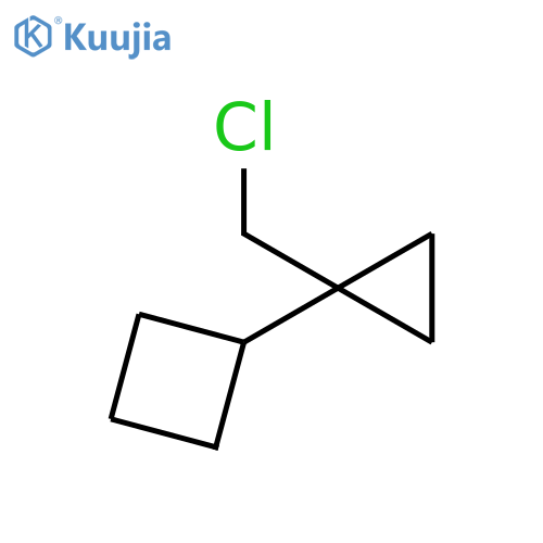Cyclobutane, [1-(chloromethyl)cyclopropyl]- structure