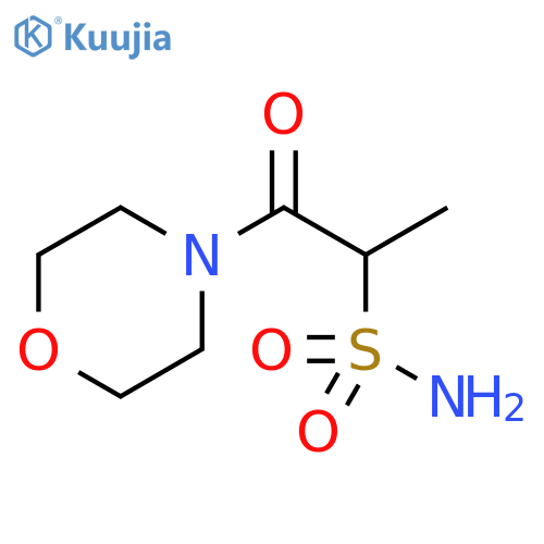 1-(morpholin-4-yl)-1-oxopropane-2-sulfonamide structure