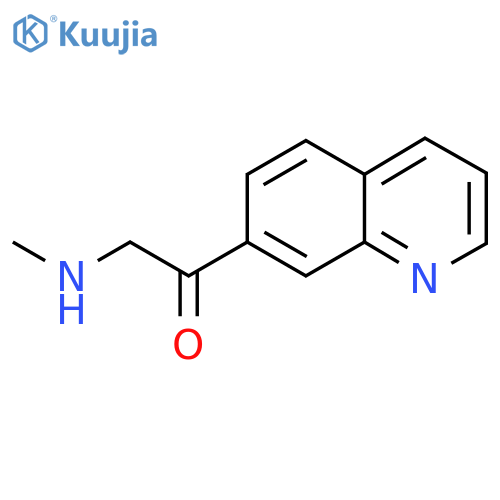 2-(methylamino)-1-(quinolin-7-yl)ethan-1-one structure