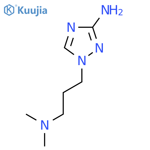 1-3-(dimethylamino)propyl-1H-1,2,4-triazol-3-amine structure