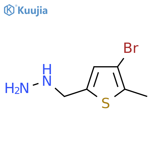 (4-bromo-5-methylthiophen-2-yl)methylhydrazine structure