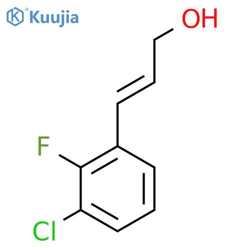 3-(3-chloro-2-fluorophenyl)prop-2-en-1-ol structure