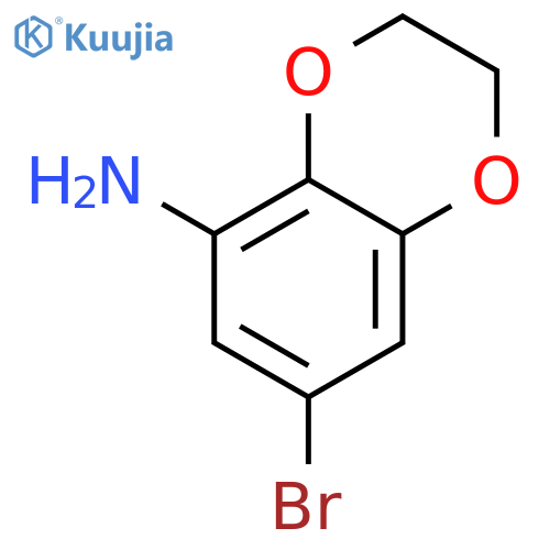 7-bromo-2,3-dihydro-1,4-benzodioxin-5-amine structure