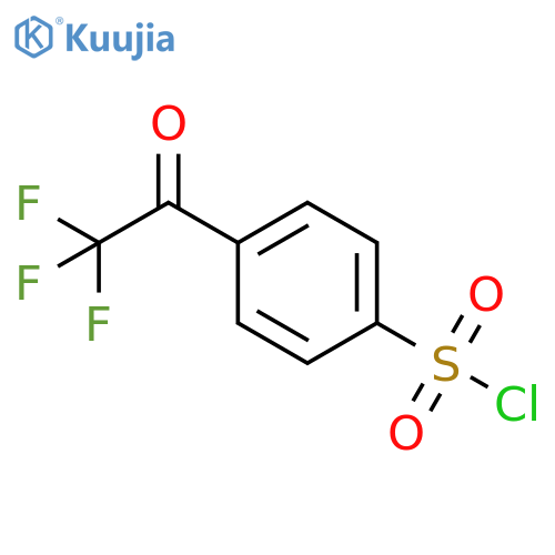 Benzenesulfonyl chloride, 4-(2,2,2-trifluoroacetyl)- structure