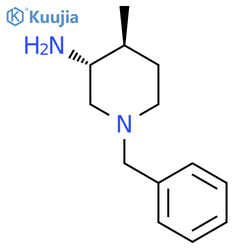 trans-1-Benzyl-4-methyl-piperidin-3-amine structure