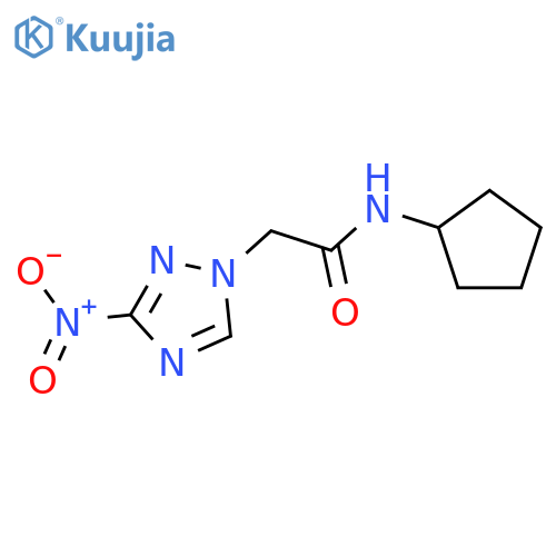 1H-1,2,4-Triazole-1-acetamide,N-cyclopentyl-3-nitro- structure