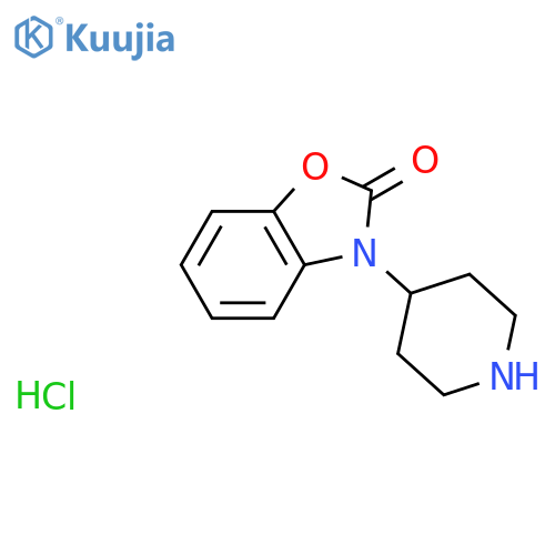 3-(Piperidin-4-yl)benzo[d]oxazol-2(3H)-one hydrochloride structure