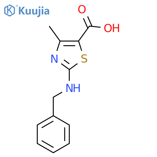 2-(Benzylamino)-4-methyl-1,3-thiazole-5-carboxylic Acid structure