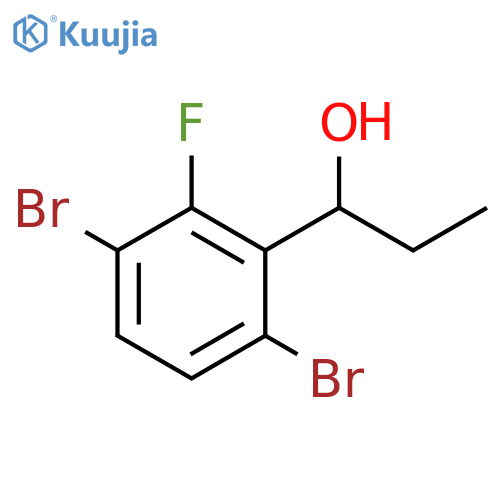 1-(3,6-dibromo-2-fluorophenyl)propan-1-ol structure