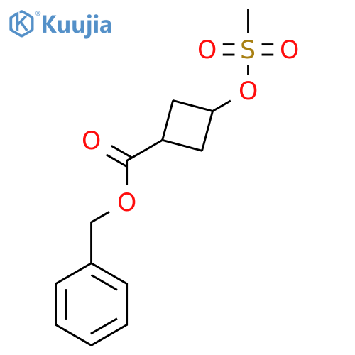 Benzyl 3-(mesyloxy)cyclobutanecarboxylate structure