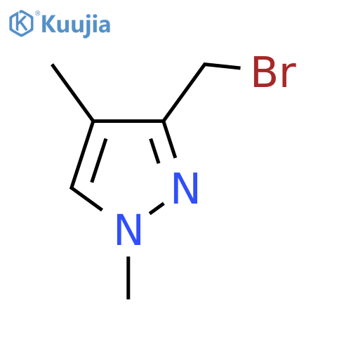 3-(Bromomethyl)-1,4-dimethylpyrazole structure
