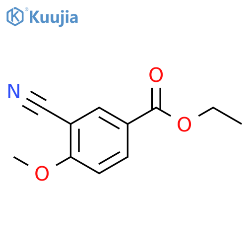 Benzoic acid, 3-cyano-4-methoxy-, ethyl ester structure