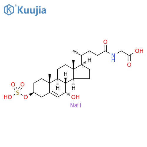 N-(3β,7α)-7-Hydroxy-24-oxo-3-(sulfooxy)chol-5-en-24-ylglycine Disodium Salt structure