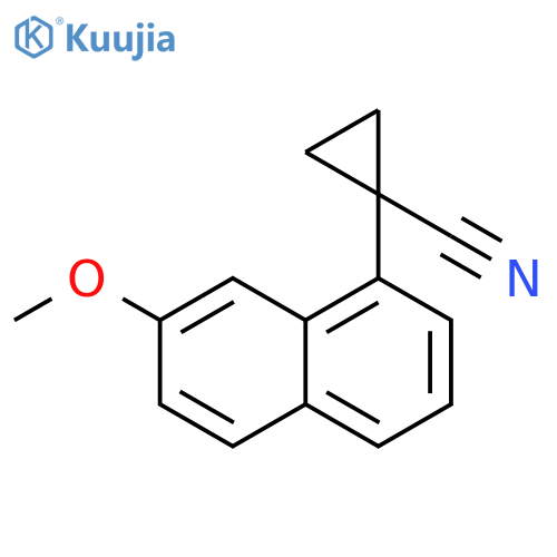 1-(7-Methoxy-1-naphthyl)cyclopropanecarbonitrile structure