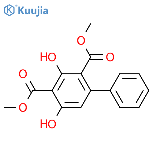 3,5-Dihydroxy-2,4-biphenyldicarboxylic acid dimethyl ester structure