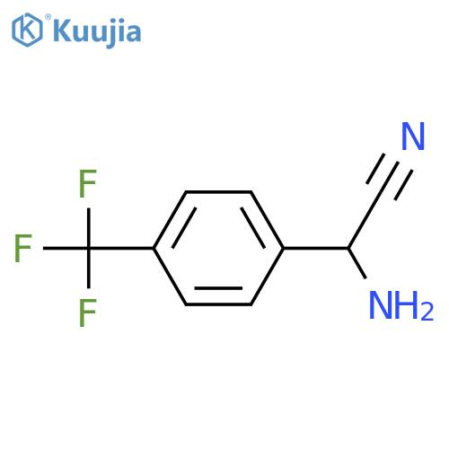 2-amino-2-4-(trifluoromethyl)phenylacetonitrile structure